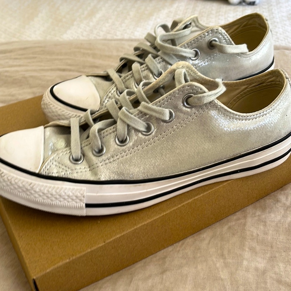Women’s silver converse